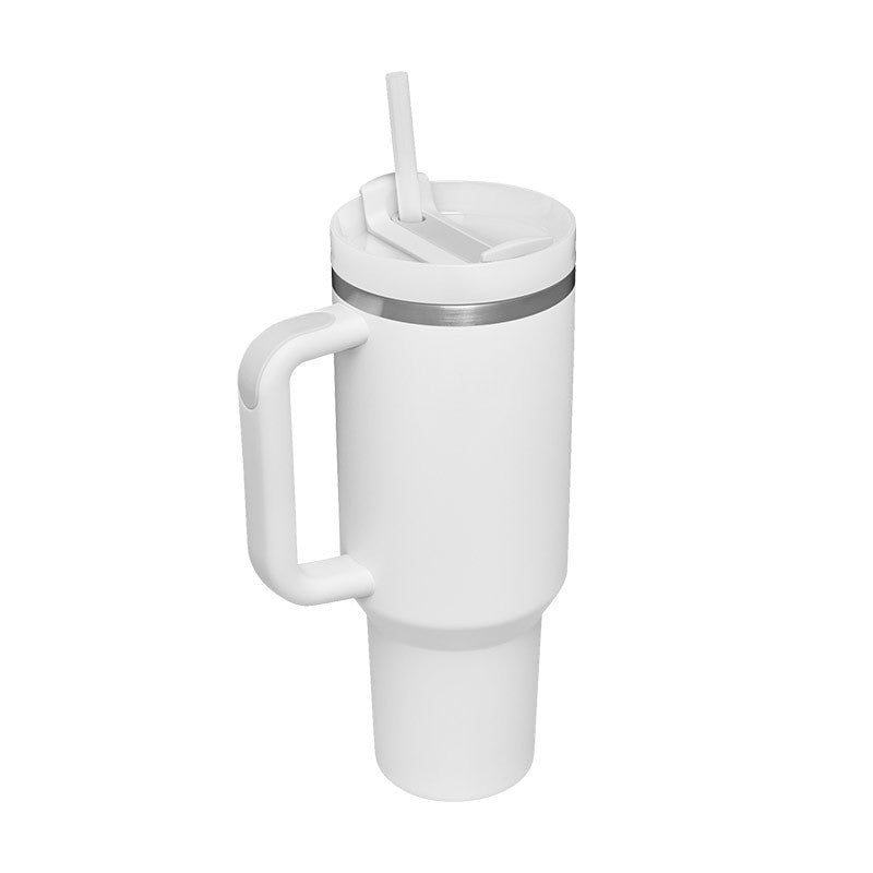 40oz Insulated Tumbler with Handle & Straw – Perfect Gift for Travel, Gym & Office. - BrightBay Store