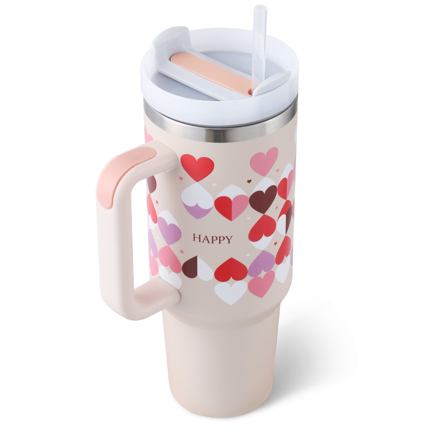 40oz Insulated Tumbler with Handle & Straw – Perfect Gift for Travel, Gym & Office. - BrightBay Store