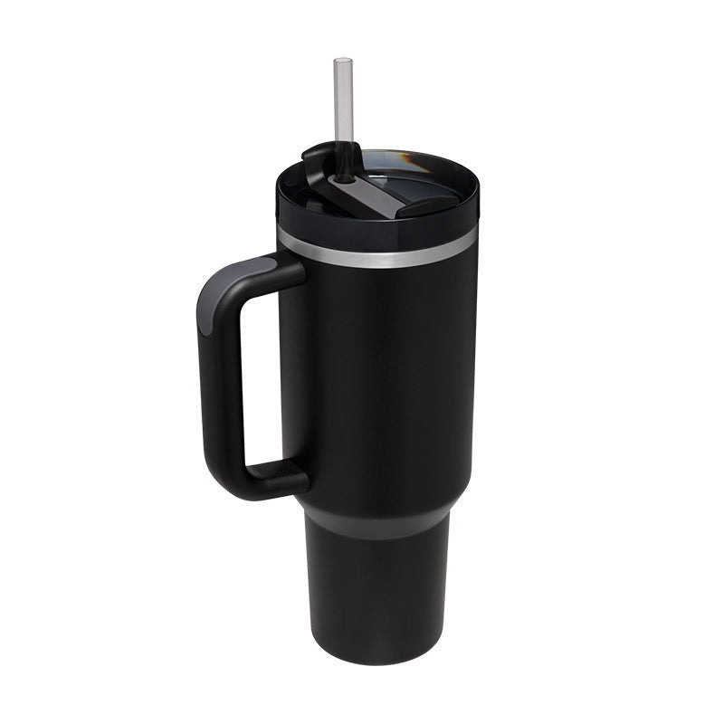 40oz Insulated Tumbler with Handle & Straw – Perfect Gift for Travel, Gym & Office. - BrightBay Store