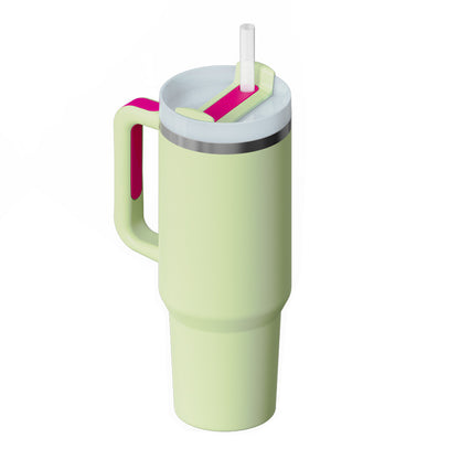 40oz Insulated Tumbler with Handle & Straw – Perfect Gift for Travel, Gym & Office. - BrightBay Store