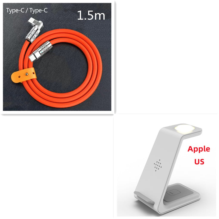 3-in-1 Wireless Charging Station – Fast Charger Dock for Phone, Watch & Earbuds - BrightBay Store