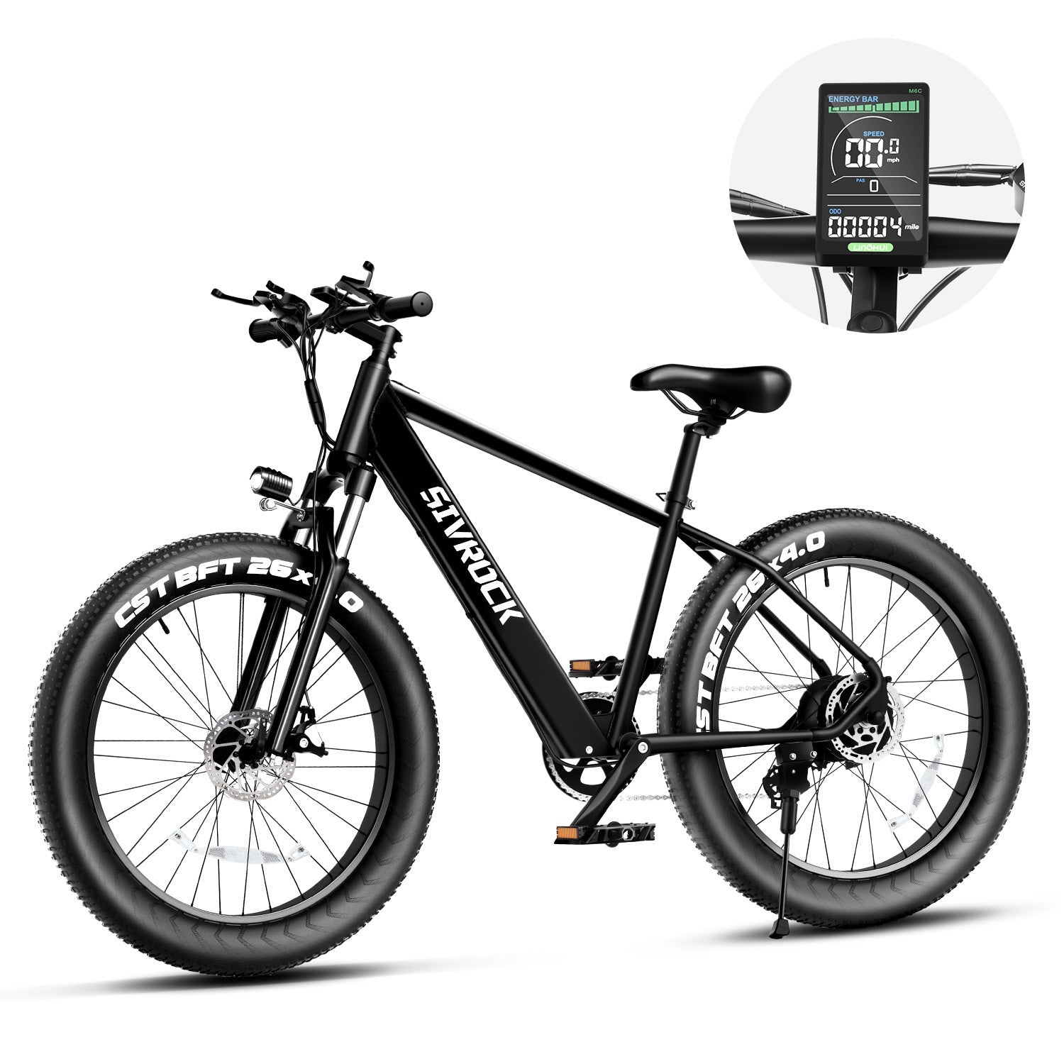 Professional Electric Bike For Adults, 26 X 4.0 Inches Fat Tire Electric Mountain Bicycle, 1000W Motor 48V 15Ah Ebike For Trail Riding, Excursion And Commute, UL And GCC Certified - BrightBay Store