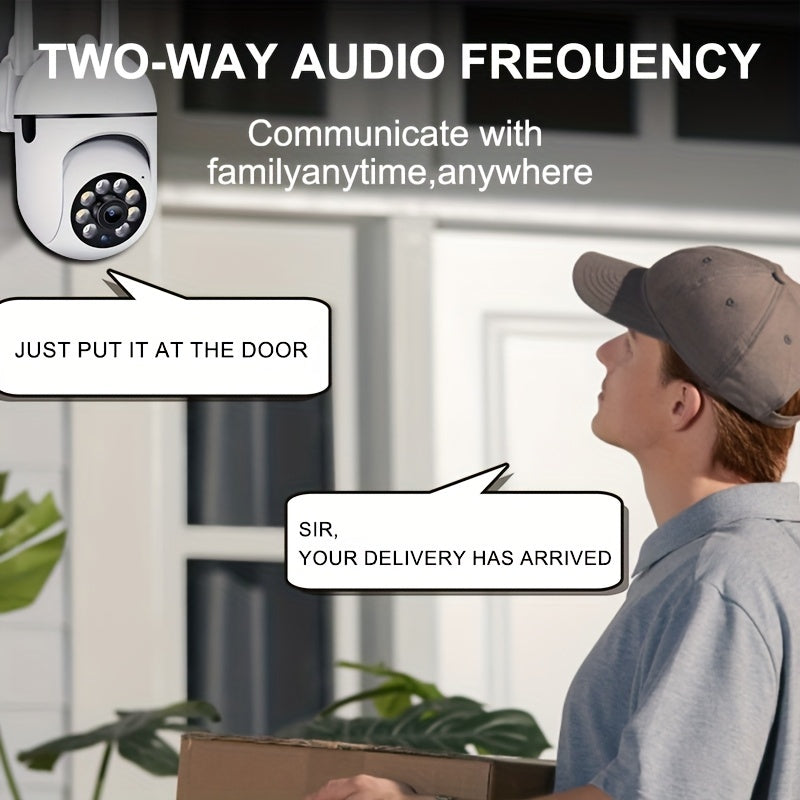 1080P Outdoor Security Camera – 360° Wireless Night Vision with Motion Tracking - BrightBay Store