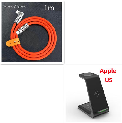 3-in-1 Wireless Charging Station – Fast Charger Dock for Phone, Watch & Earbuds - BrightBay Store