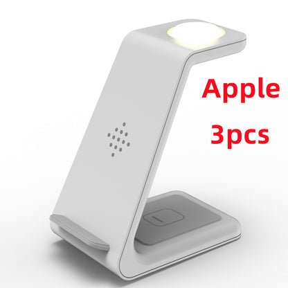 3-in-1 Wireless Charging Station – Fast Charger Dock for Phone, Watch & Earbuds - BrightBay Store