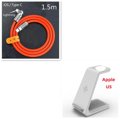 3-in-1 Wireless Charging Station – Fast Charger Dock for Phone, Watch & Earbuds - BrightBay Store