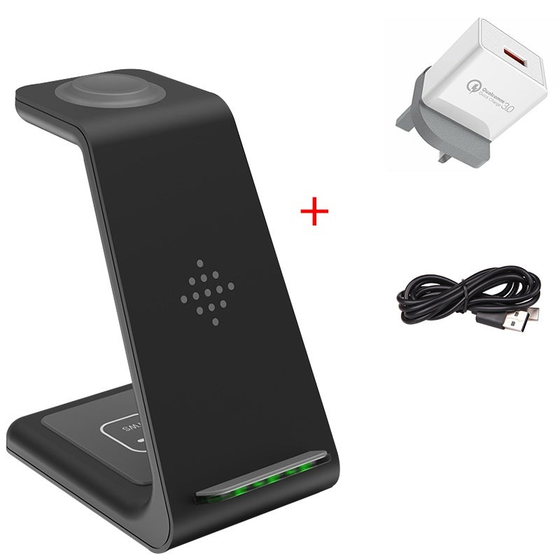 3-in-1 Wireless Charging Station – Fast Charger Dock for Phone, Watch & Earbuds - BrightBay Store