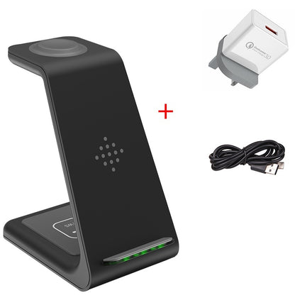 3-in-1 Wireless Charging Station – Fast Charger Dock for Phone, Watch & Earbuds - BrightBay Store