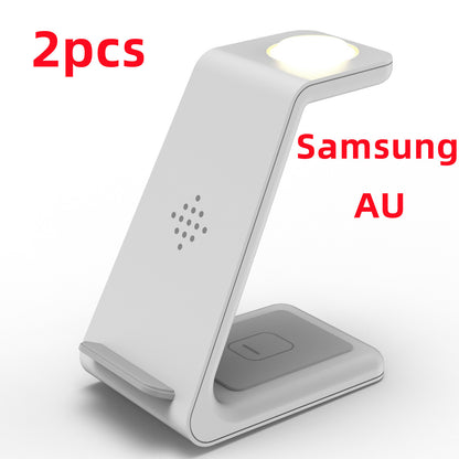 3-in-1 Wireless Charging Station – Fast Charger Dock for Phone, Watch & Earbuds - BrightBay Store