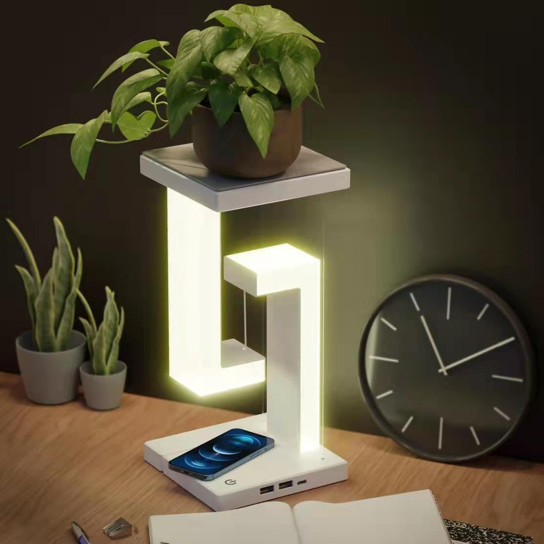 Creative Smartphone Wireless Charging Suspension Table Lamp - BrightBay Store