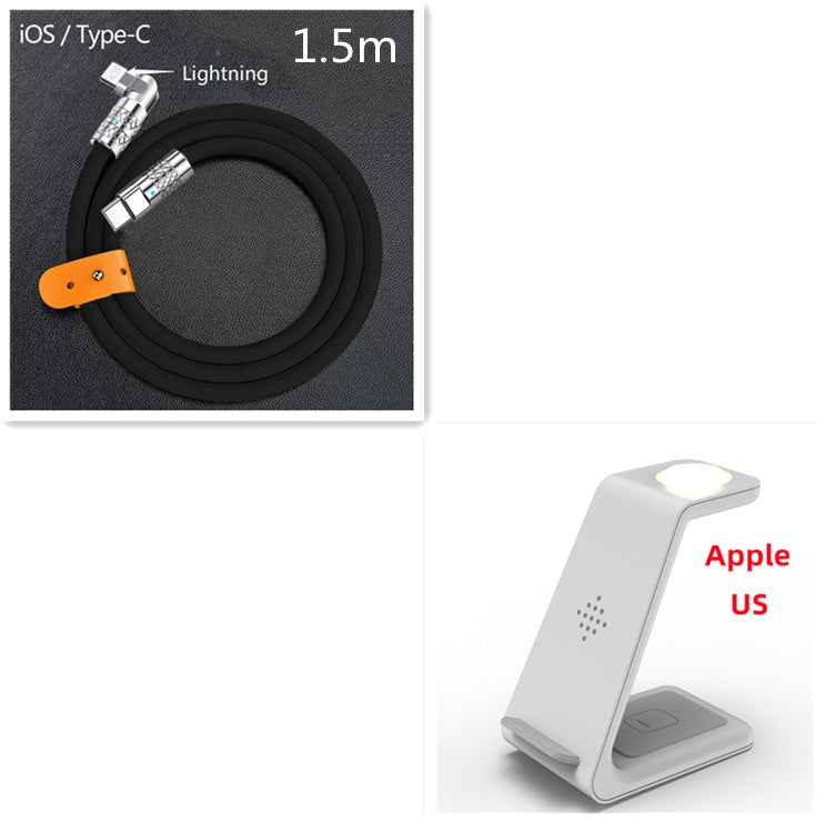 3-in-1 Wireless Charging Station – Fast Charger Dock for Phone, Watch & Earbuds - BrightBay Store