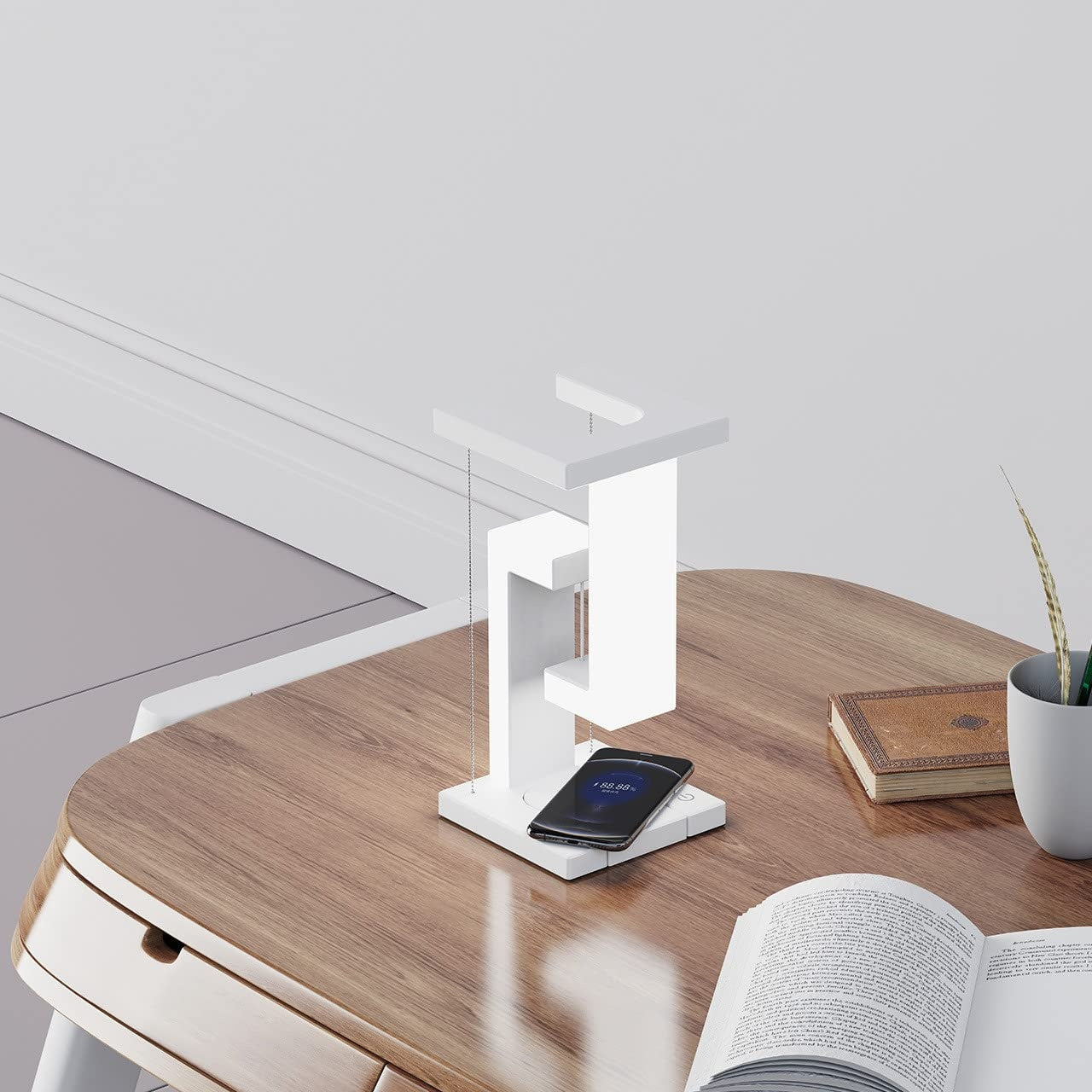 Creative Smartphone Wireless Charging Suspension Table Lamp - BrightBay Store