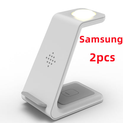 3-in-1 Wireless Charging Station – Fast Charger Dock for Phone, Watch & Earbuds - BrightBay Store