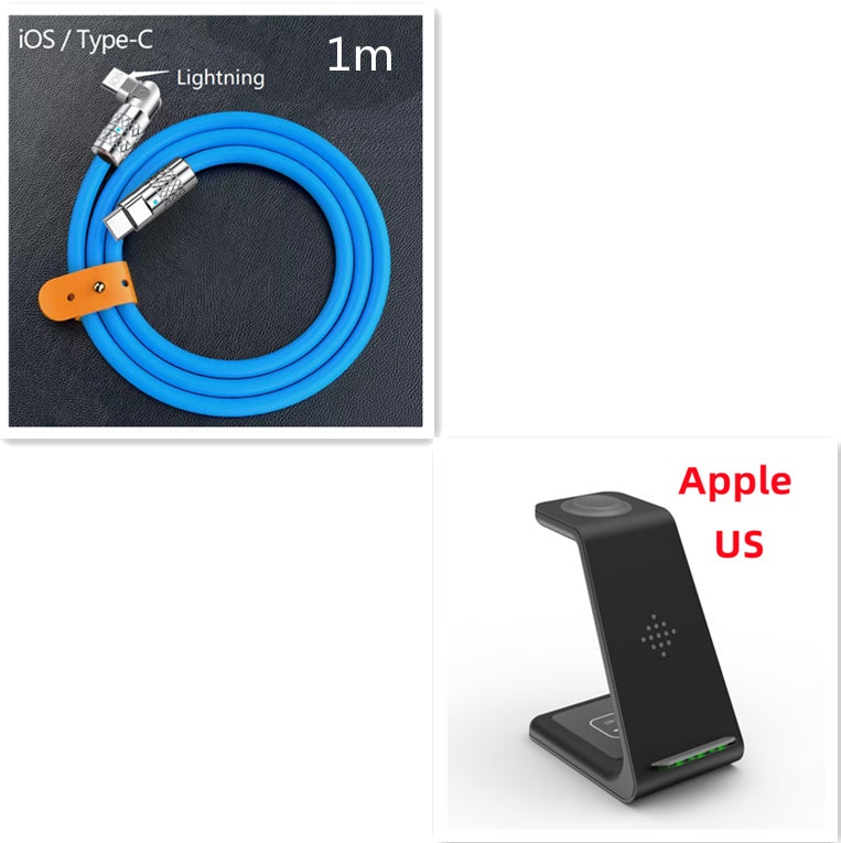 3-in-1 Wireless Charging Station – Fast Charger Dock for Phone, Watch & Earbuds - BrightBay Store