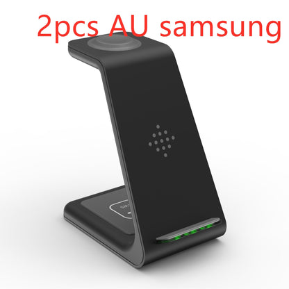 3-in-1 Wireless Charging Station – Fast Charger Dock for Phone, Watch & Earbuds - BrightBay Store