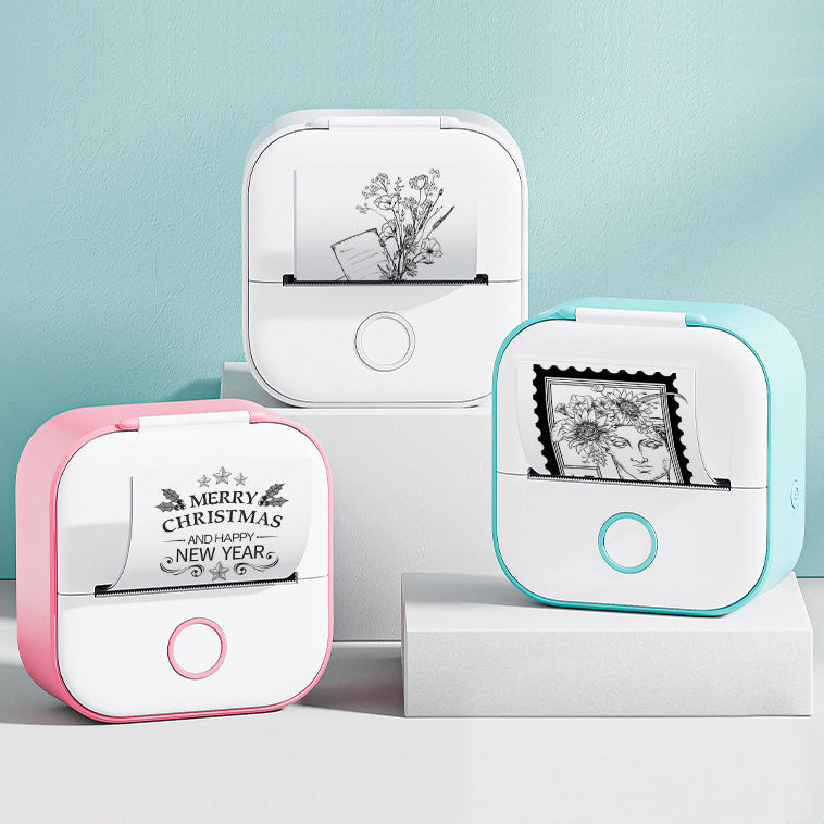 Bluetooth Mini Thermal Printer – Portable Label, Photo & Note Printer for Home & Students - BrightBay Store
