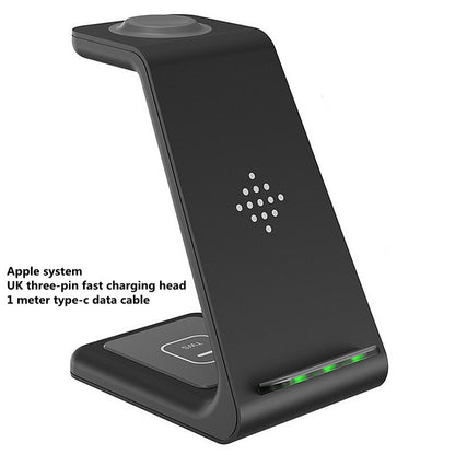 3-in-1 Wireless Charging Station – Fast Charger Dock for Phone, Watch & Earbuds - BrightBay Store