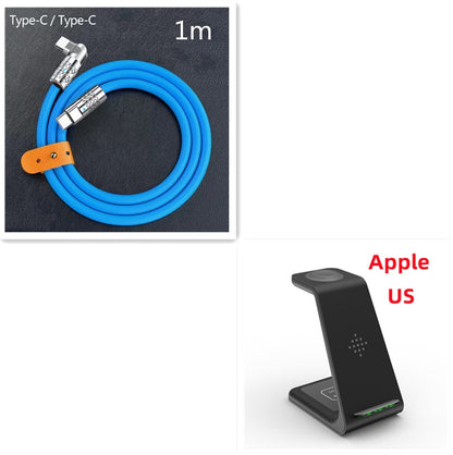 3-in-1 Wireless Charging Station – Fast Charger Dock for Phone, Watch & Earbuds - BrightBay Store